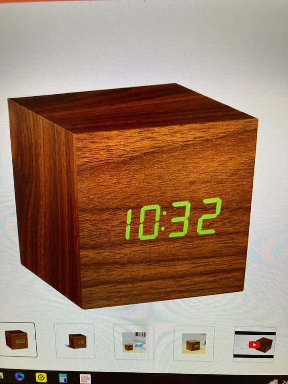 Click Clock Cube Walnut Kaufen auf Ricardo