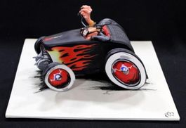 FORD HOT ROD '32 SO-LO SPEED FREAKS TERRY ROSS ART SCULPTURE