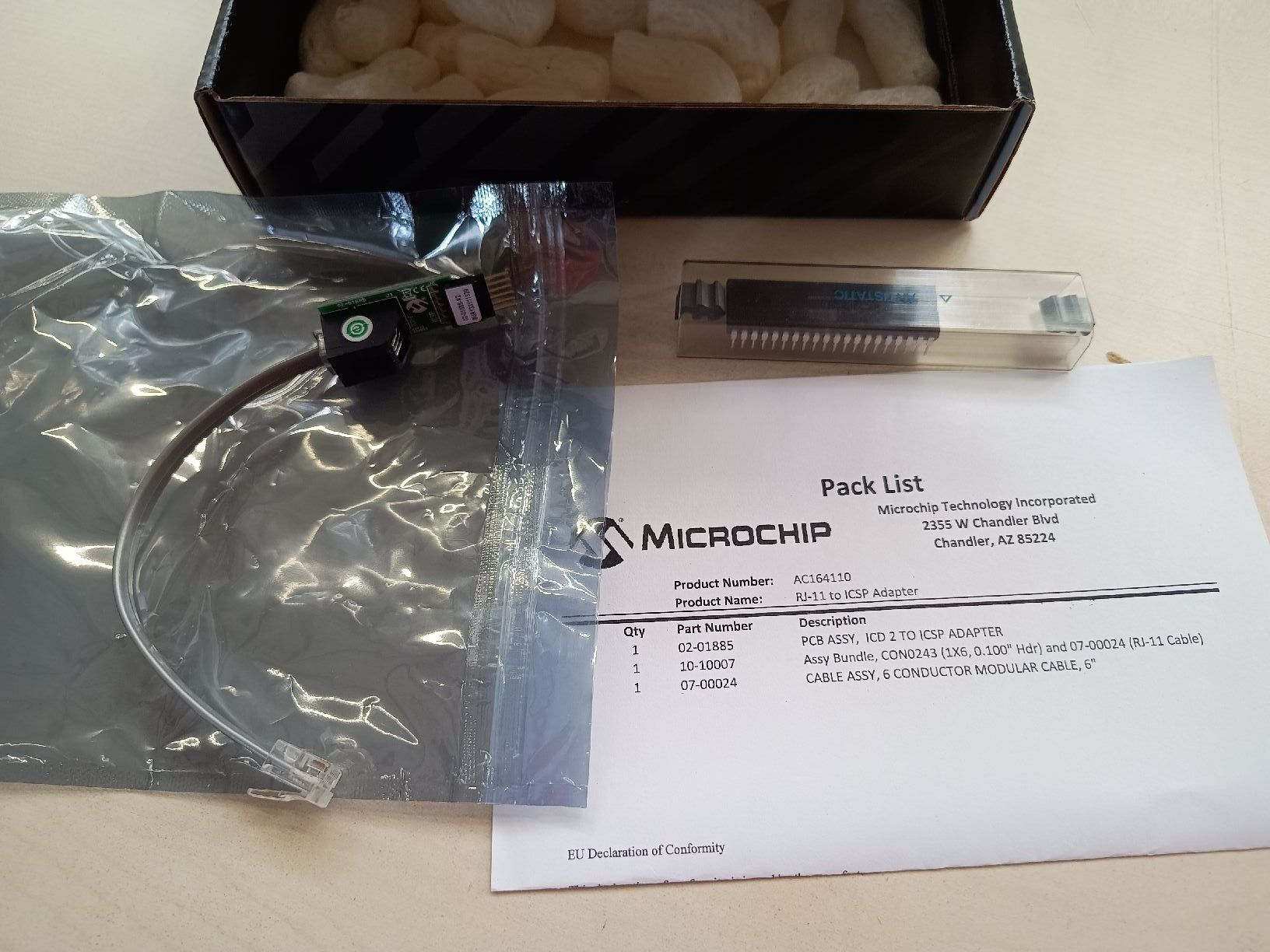 Elektronikbauteile: Microchip PIC18F4550 ICSP Adapter Kit, als defekt – Defekt aus Döttingen von Schlei