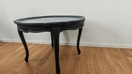 Table basse style Louis XV sculpté noir