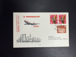 Swissair Erstflugbrief Zürich - New York 1971