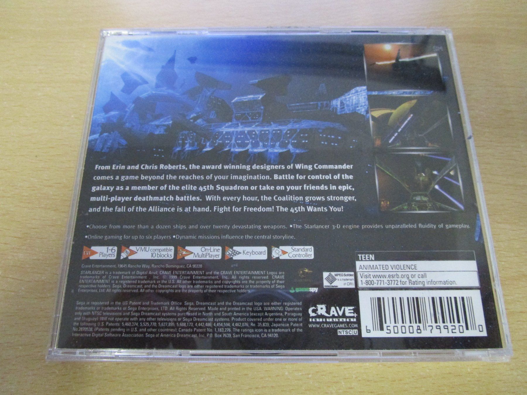 Sega Giochi: Star Lancer Sega Dreamcast NTSC/US Version Starlancer DC – Usato da Goldau venduto da agestuffer 1
