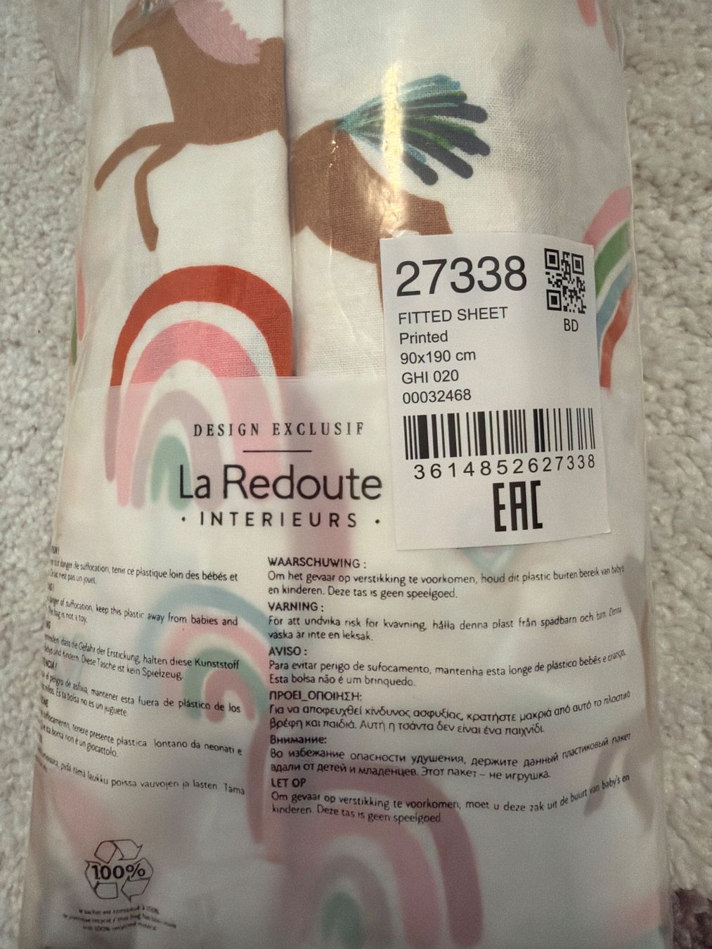 Linge de lit: Fixleintuch Einhorn, neu! – Neuf avec emballage d'origine à Summaprada par hirschuh506 1