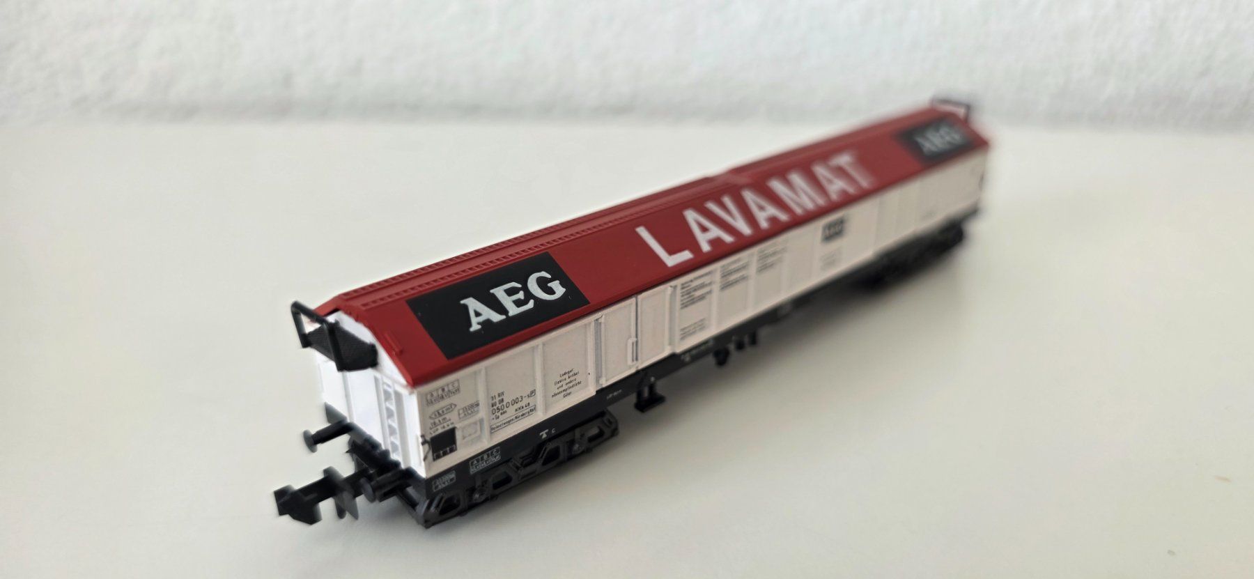 Trix Modelleisenbahnen: Güterwagen Lavamat / Minitrix 13567 / Topzustand – Gebraucht aus Wittenbach von Hase113 4