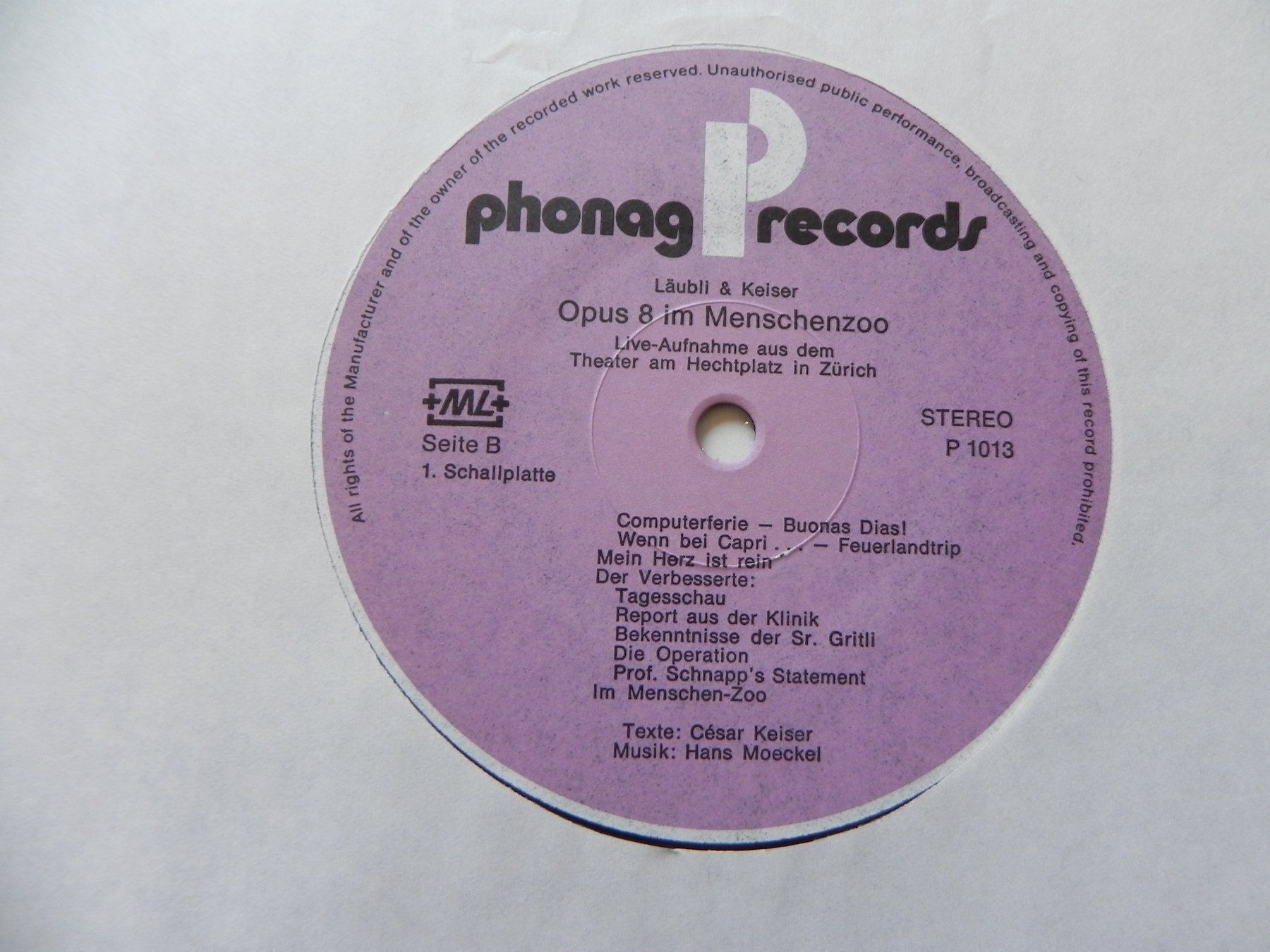 Dischi in vinile: Doppel LP M. Läubli  C. Keiser Autogramm – Usato da Siebnen venduto da krimsie 6