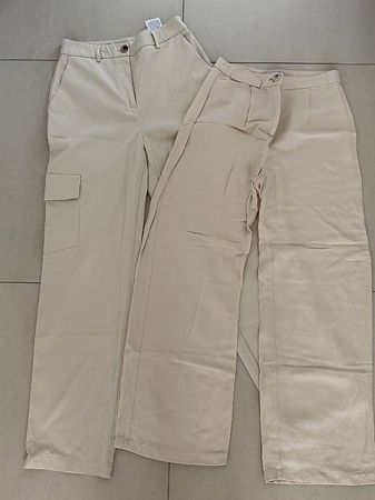 Hosen Box Damen Gr. S/M  Beige & Creme  CHF 15