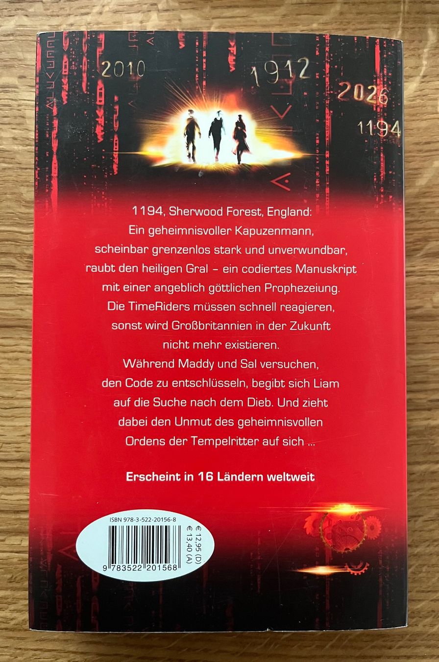 Libri: Buch Time Riders Der Pandora-Code – Usato da Mettmenstetten venduto da Dino1972 1