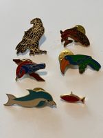 6 Pin Vögel Fische