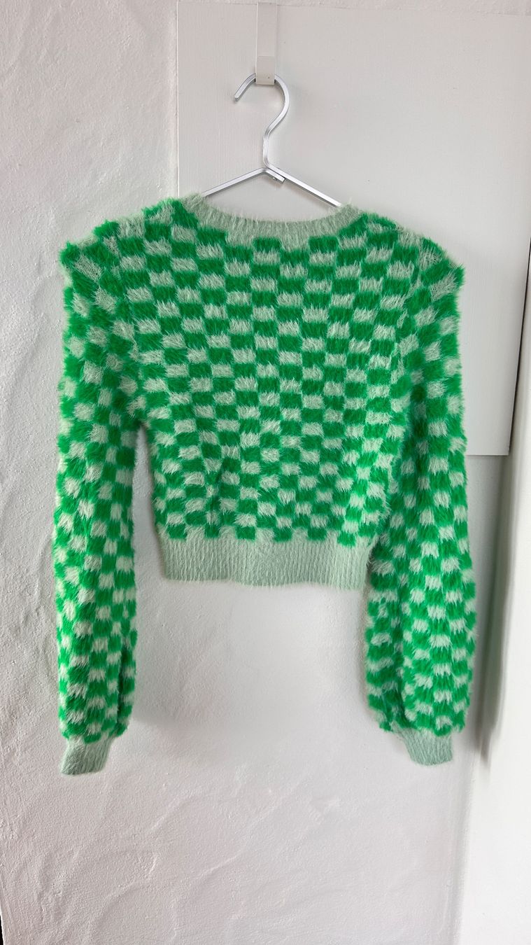 Zara Top: ZARA Pullover grün kariert, Grösse S, NEU – Nuovo (secondo la descrizione) da Niederrohrdorf venduto da gigerch 5