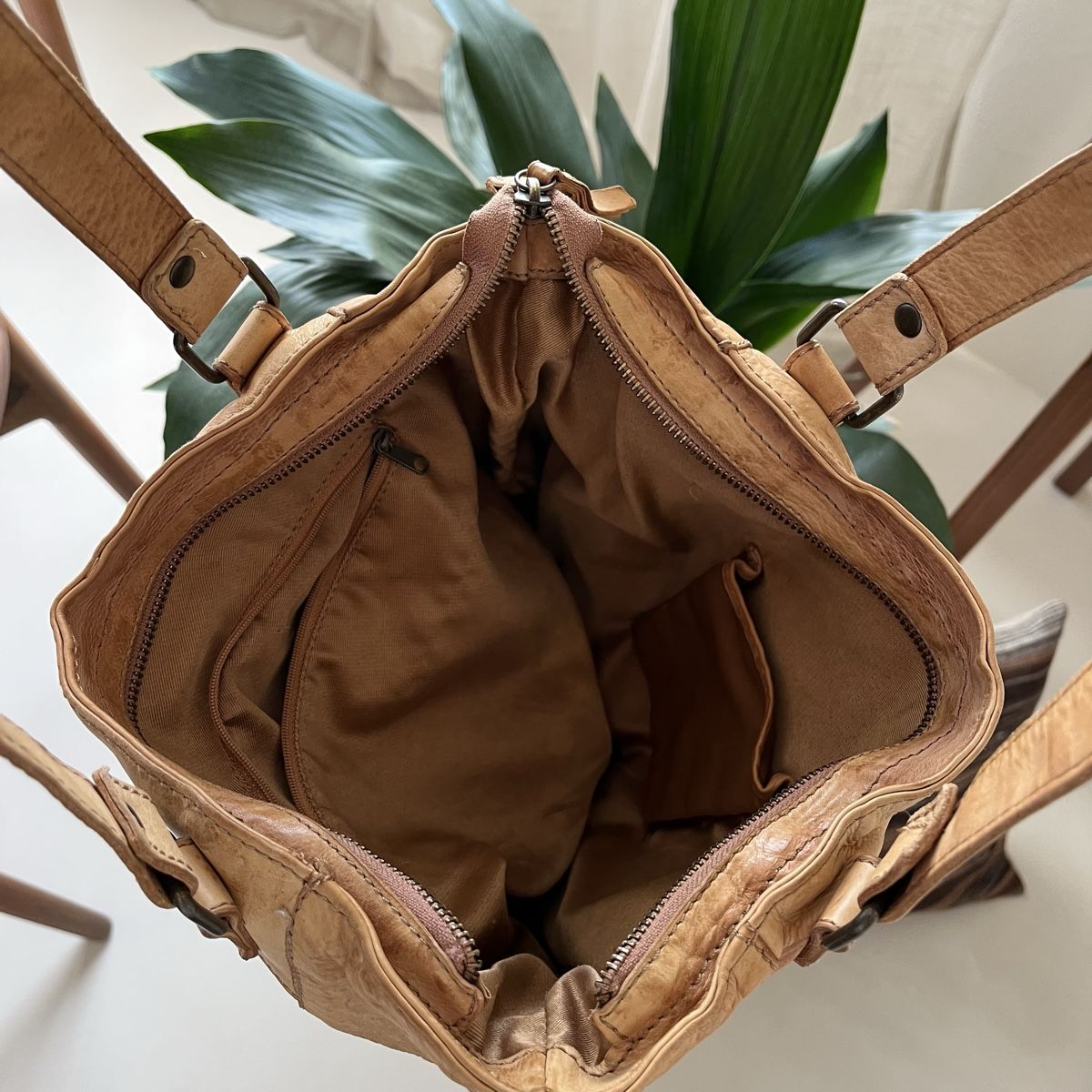 Borse: Tasche Leder Ledertasche geflochten – Usato da Buochs venduto da charlie18 6