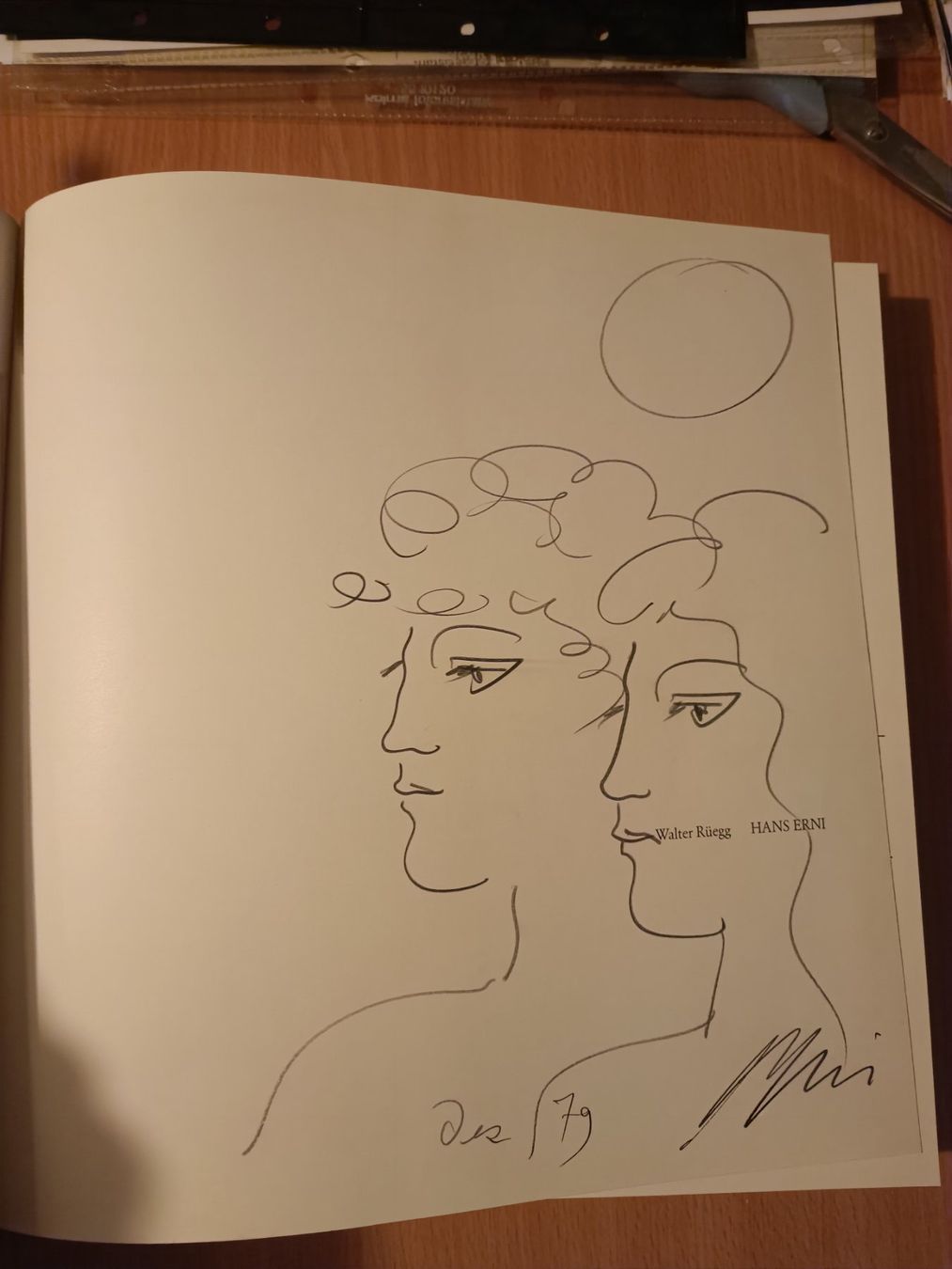 Libri: Hans Erni - Handsignierte mit Zeichnung. – Usato da Menziken venduto da Artographs 1