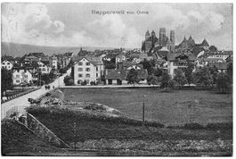 RAPPERSWIL v. Osten, Wirtschaft Rosengarten, Pferde-Fuhrwerk