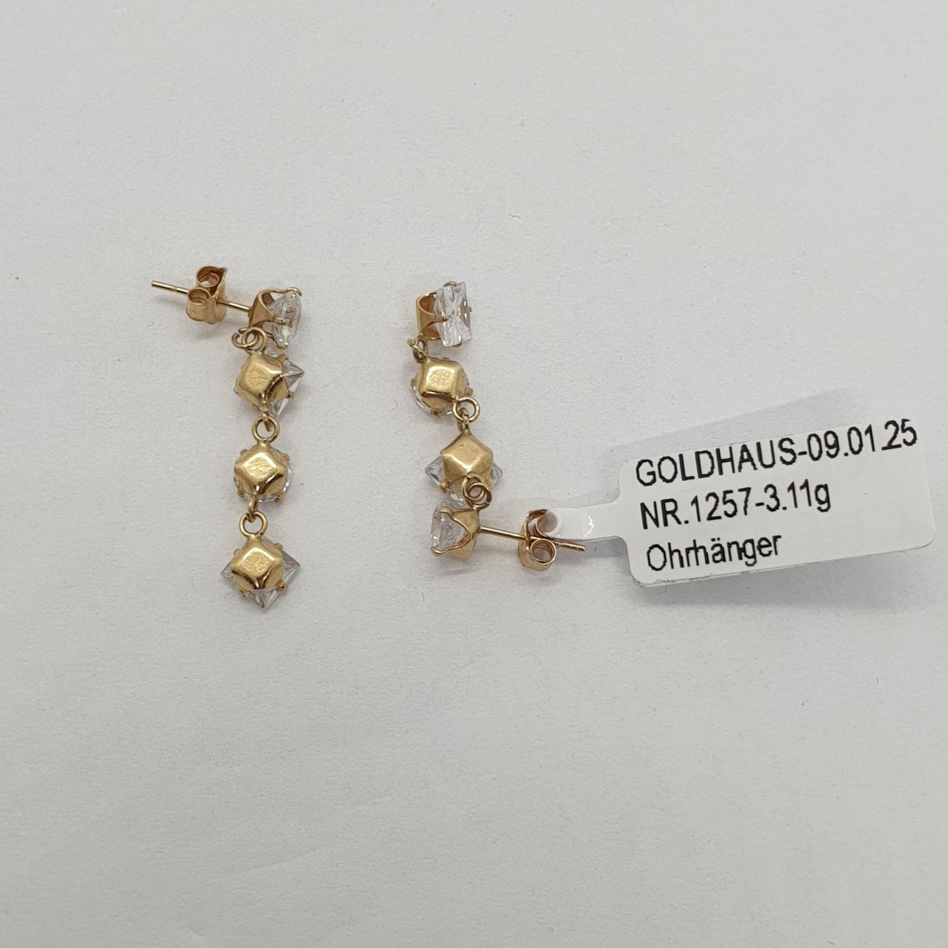 Ohrringe & -stecker: Echt 18K Gold Ohrhänger – Gebraucht aus Luzern von Luzern-Goldhaus 3