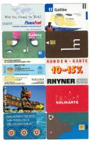 10 Karten für verschiedene Zwecke zum Sammeln