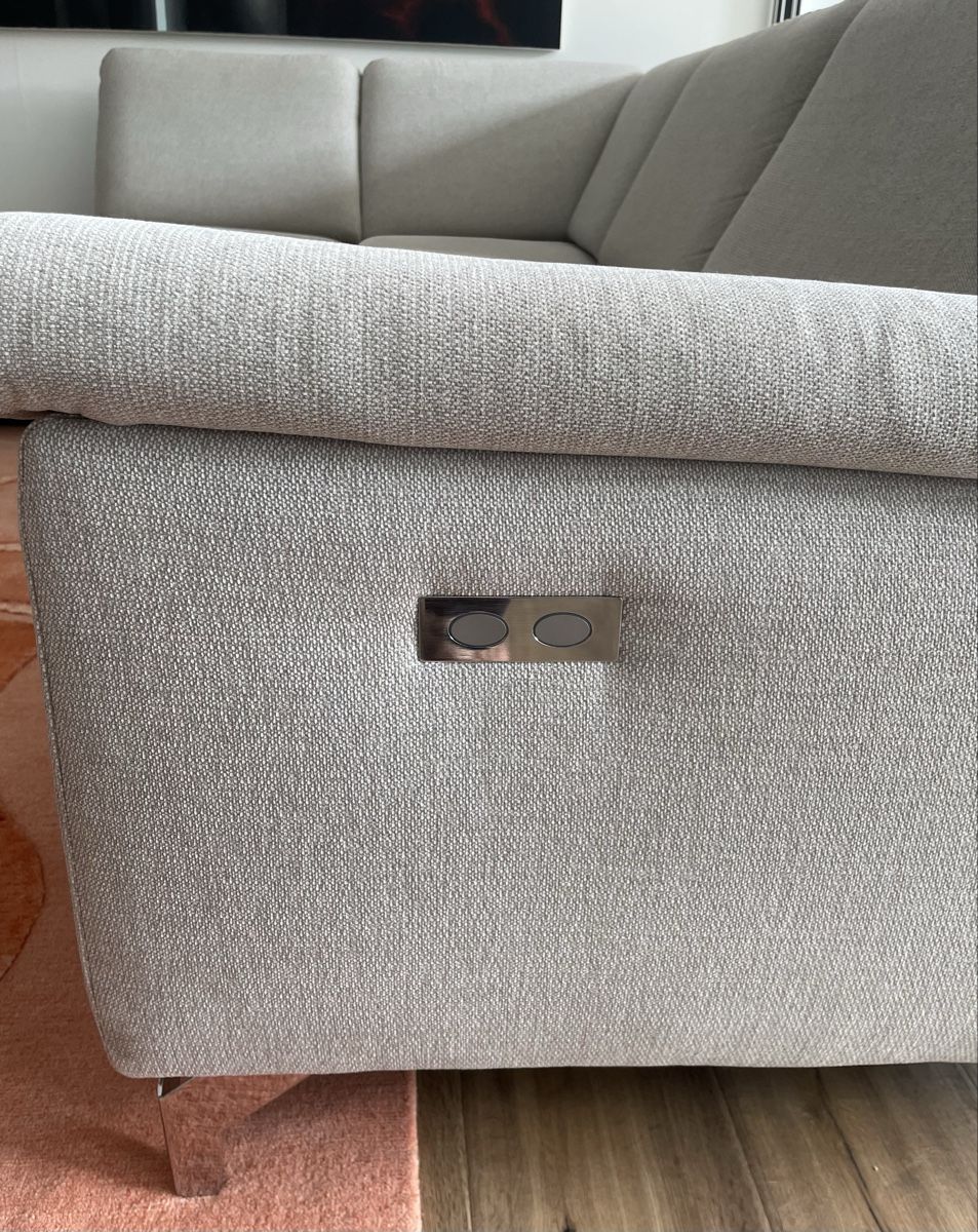 Sofas: Corner Sofa with Electric Recliner Function Light Grey – D'occasion à Thalwil par agg_9656 3