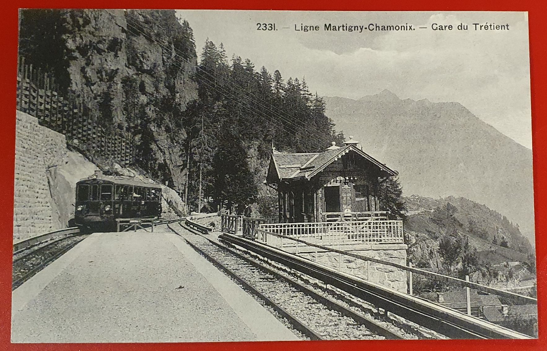 Cartoline postali: Ligne Martigny-Chamonix. Gare du Trétient – Usato da Kreuzlingen venduto da Rschweiz1