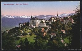 AK Walzenhausen, Dorfansicht von Westen