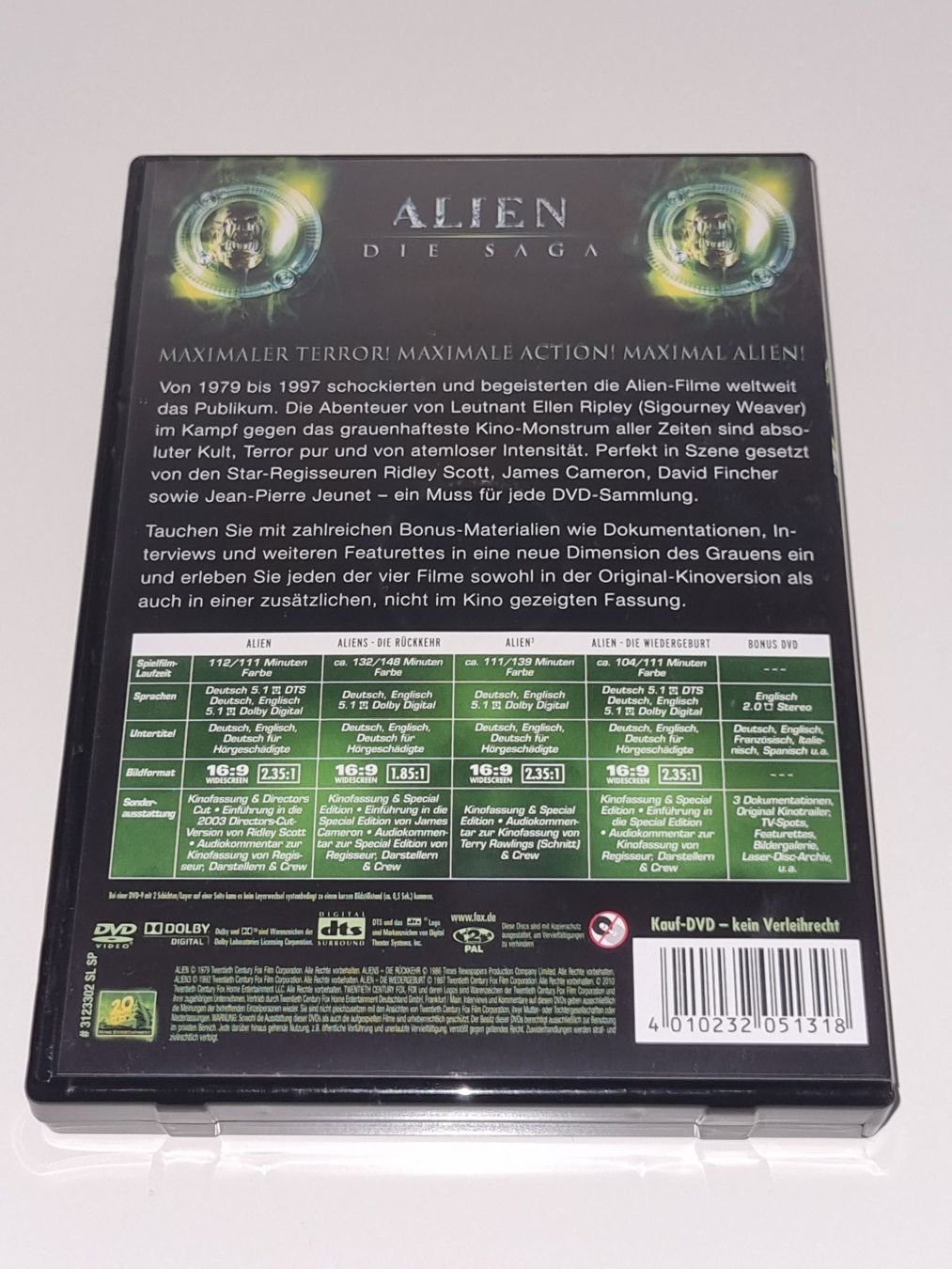Tutti i DVDs: DVD: Alien - Die Saga auf 5 DVDs – Usato da Ehrendingen venduto da Thomas_2 2