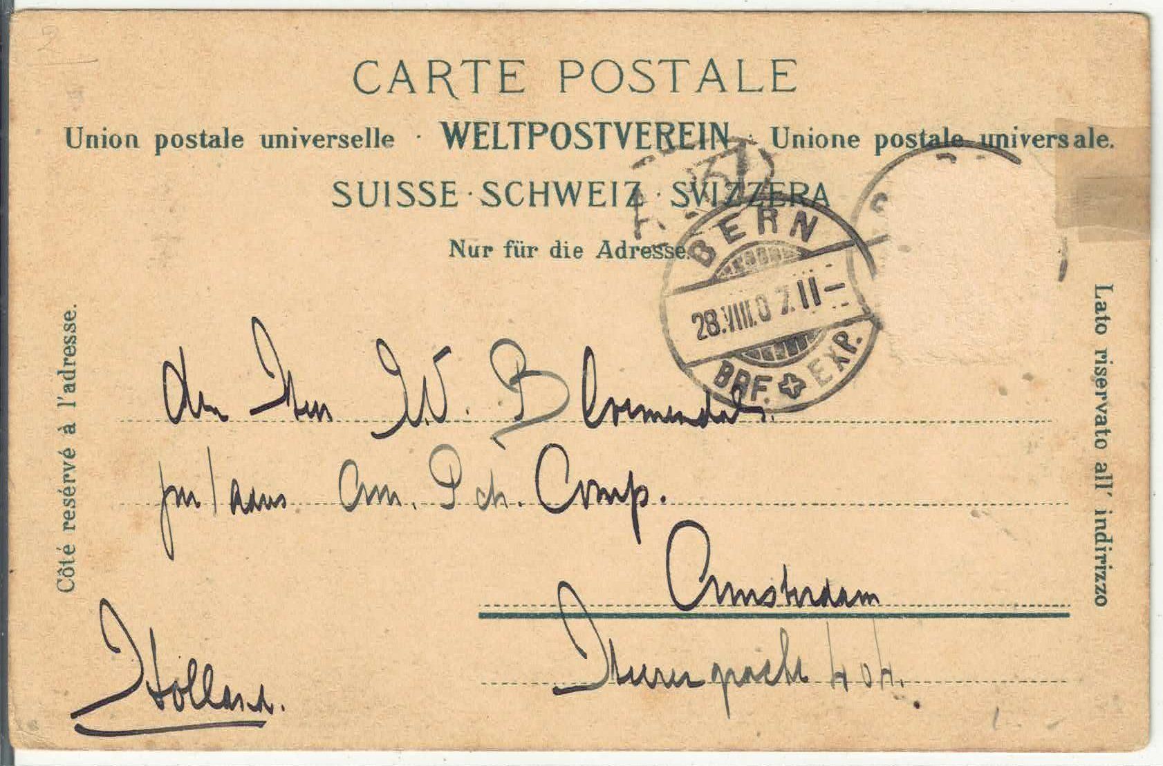 Cartoline postali: Strasse in Brienz – Difettoso da Ettingen venduto da Kartenplanet 1