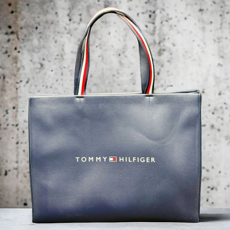 TOMMY HILFIGER Sac à main Tommy Shopper Tote bleu marine
