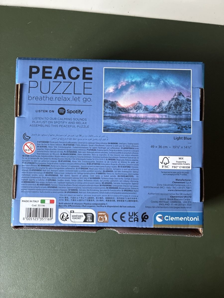 Clementoni Puzzle: Puzzle Peace 500Teile – Usato da Adlikon venduto da kathrinemma 1