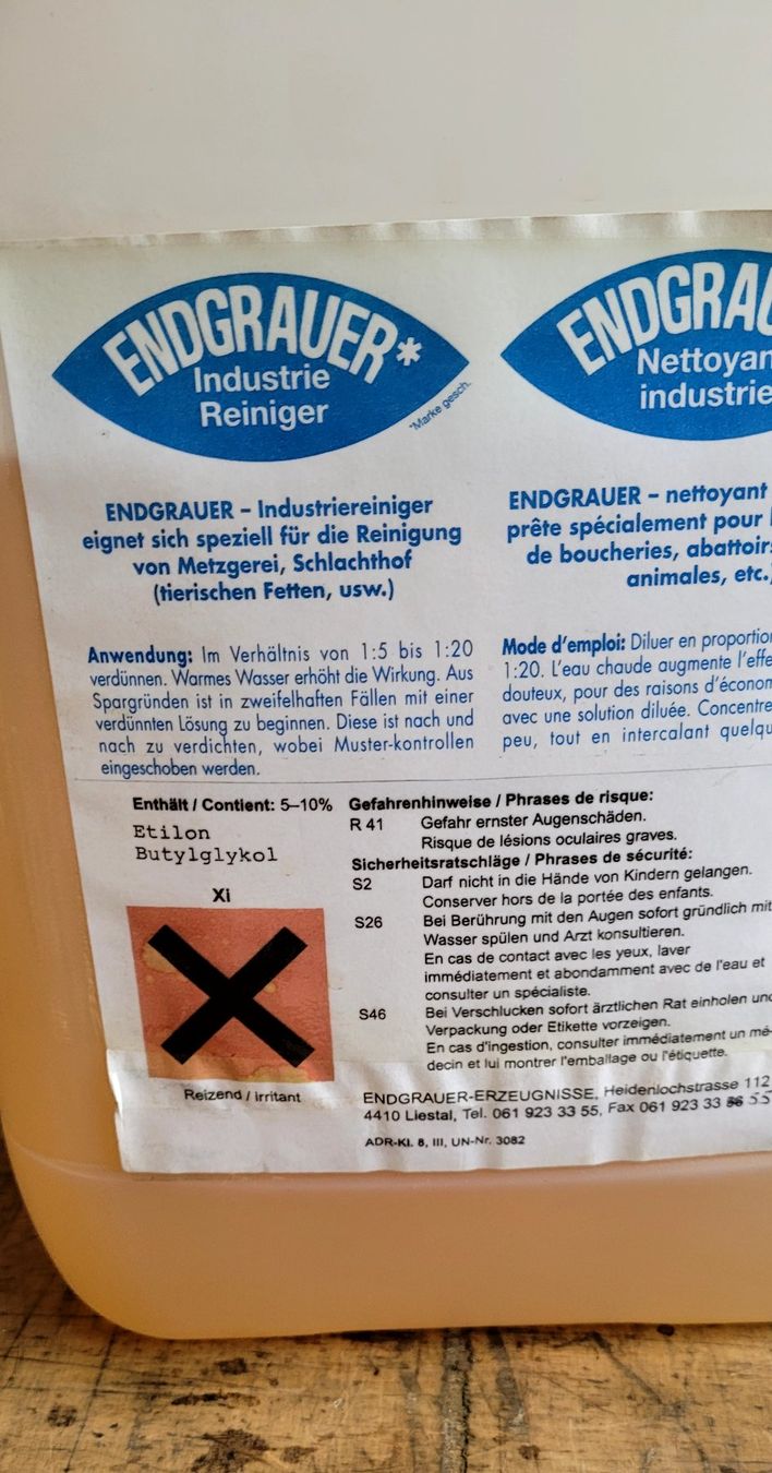 Prodotti per la cura: Endgrauer Industriereiniger – Usato da Füllinsdorf venduto da Sunnebliemli7 1