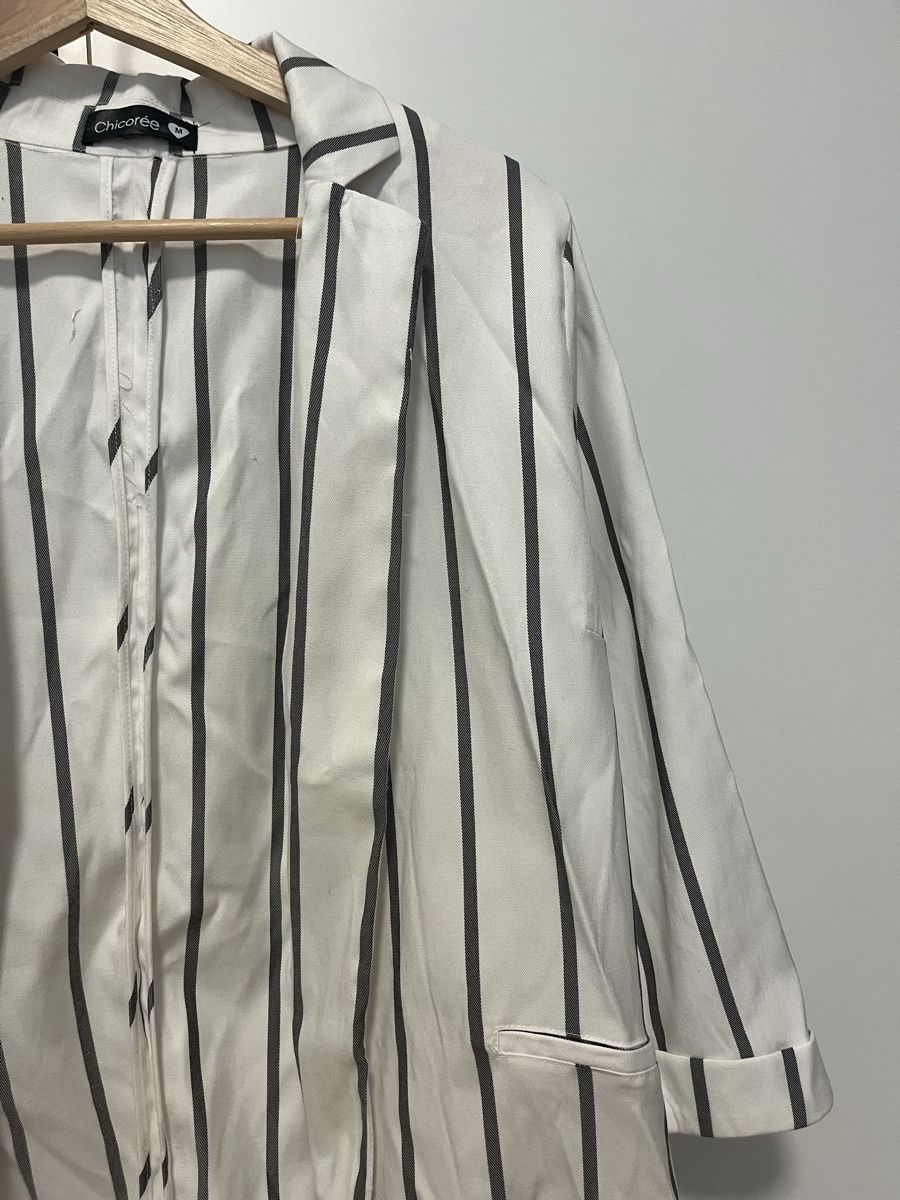 Giacche: Blazer weiss gestreift M neu – Nuovo (secondo la descrizione) da Birrwil venduto da vanyboo 1