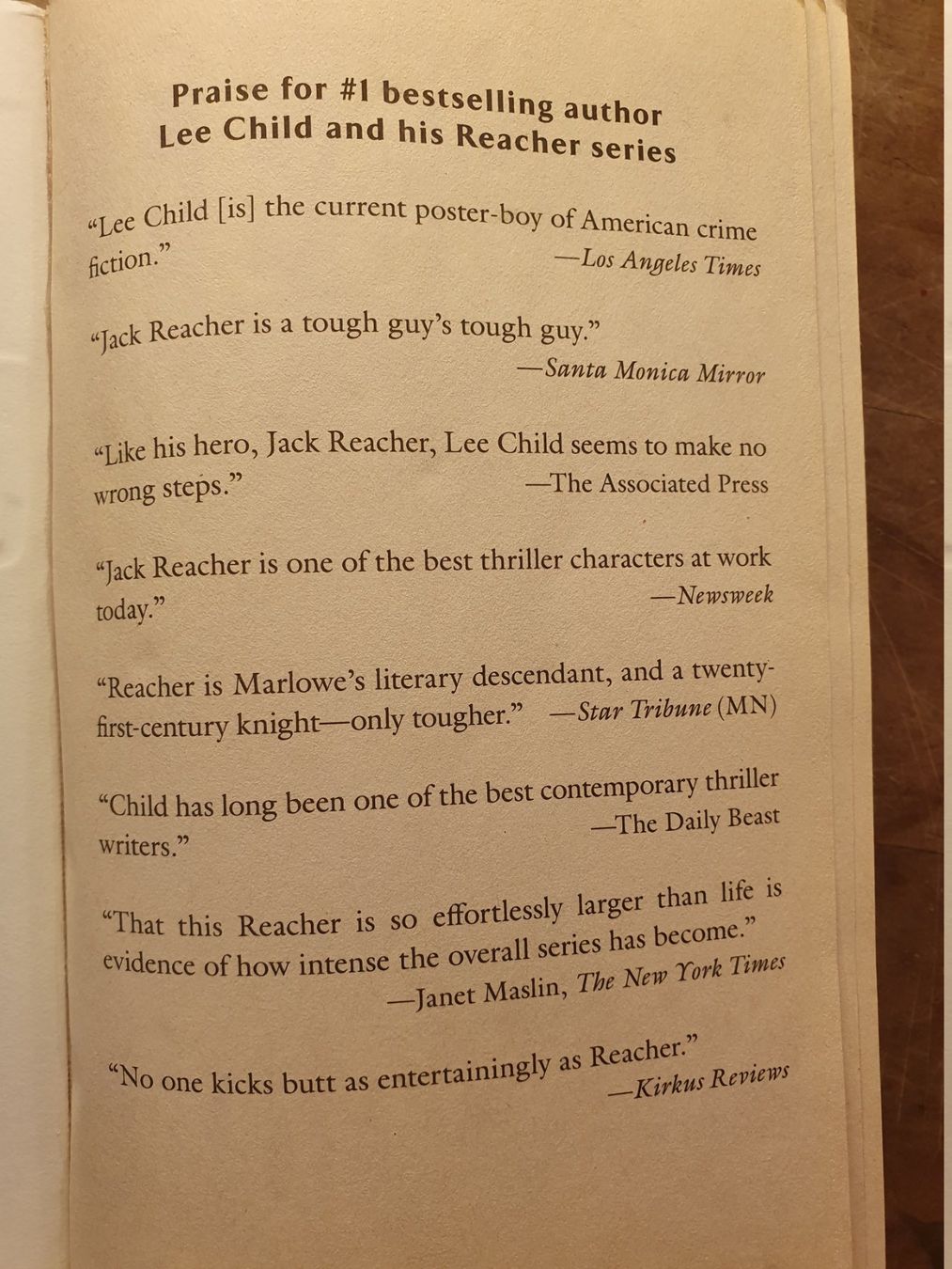 Libri: Jack Reacher - Running Blind - Lee Child – Usato da Zürich venduto da loosebone 1