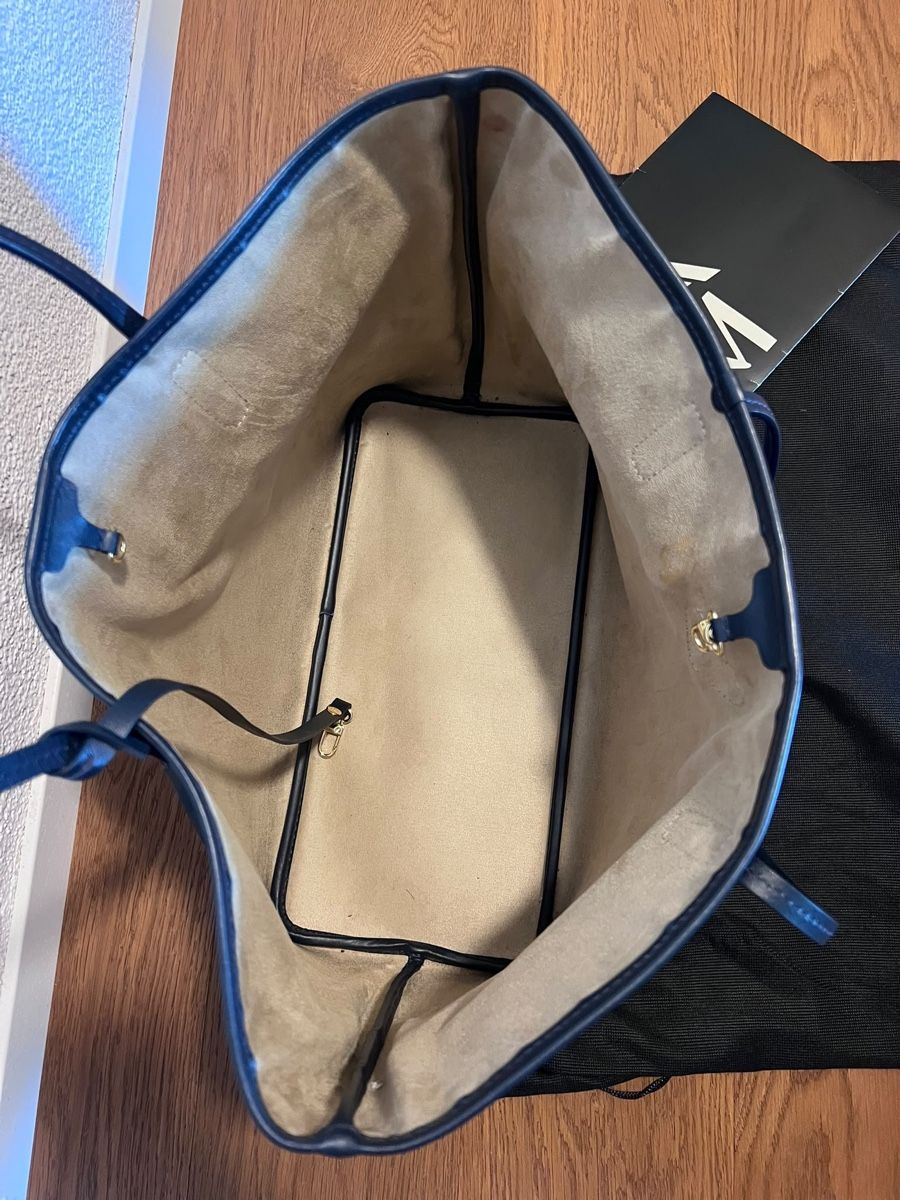 Maison Mollerus Taschen für Damen: Mollerus Tasche dunkelblau Monogramm Fast Neu!! – Neu (gemäss Beschreibung) aus Utzigen von perfekten 2