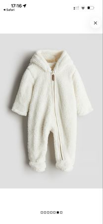 Babyoverall aus Teddy-Fleece mit Ohren, Gr. 68