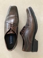 Elegante Herrenschuhe Leder braun Gr. 42 - neuwertig