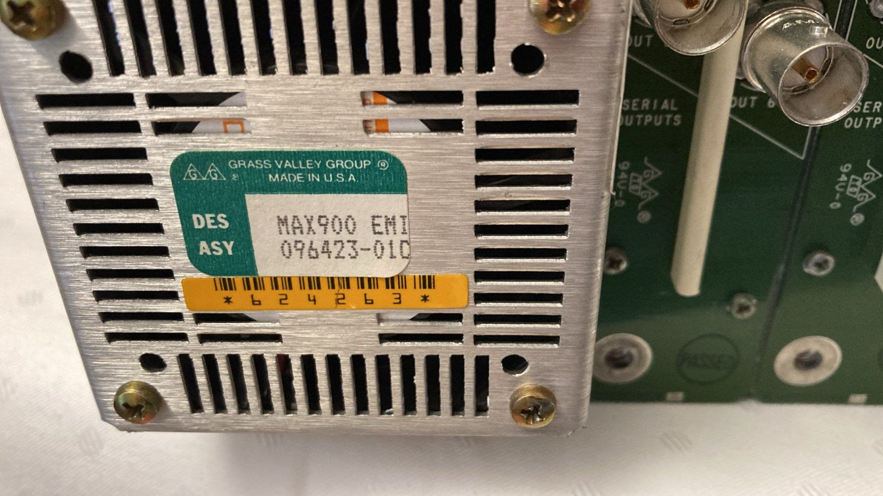 Sonstiges Zubehör: Grass Valley MAX900 Studio-Rack mit Video-Modulen – Gebraucht aus Dietikon von Rima57 8