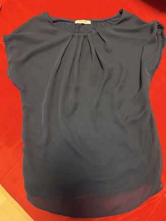 Orsay Chiffonbluse Grösse 36 Dunkelblau Elegant Top Bluse