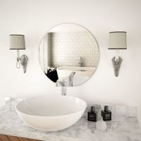 Wandspiegel 50 cm Rund Glas - Gratisversand