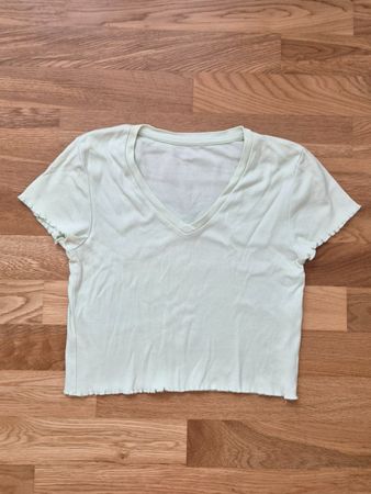 Croptop top hellgrün Gr. M New Yorker
