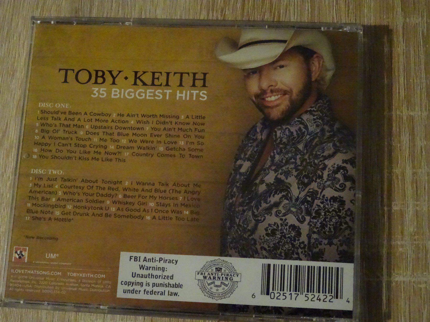 CDs: Toby Keith - 35 Biggest Hits CD – Gebraucht aus Olten von  1