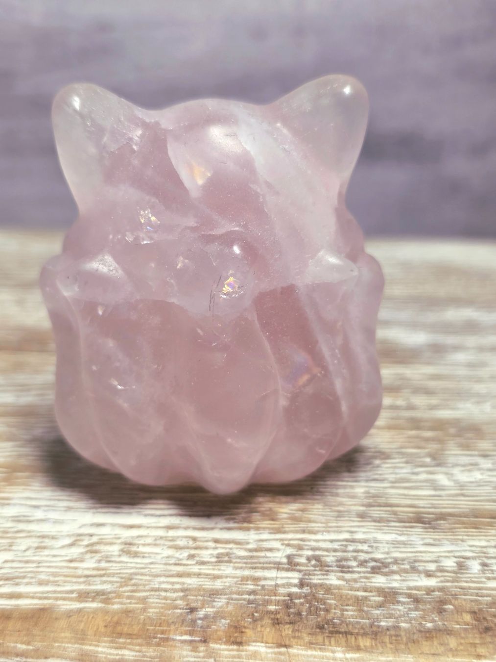 Minerali & Pietre curative: Rosenquarz Glücksfuchs 150g – Nuovo e nell'imballaggio originale da Matzingen venduto da Shay_Crystalz 1