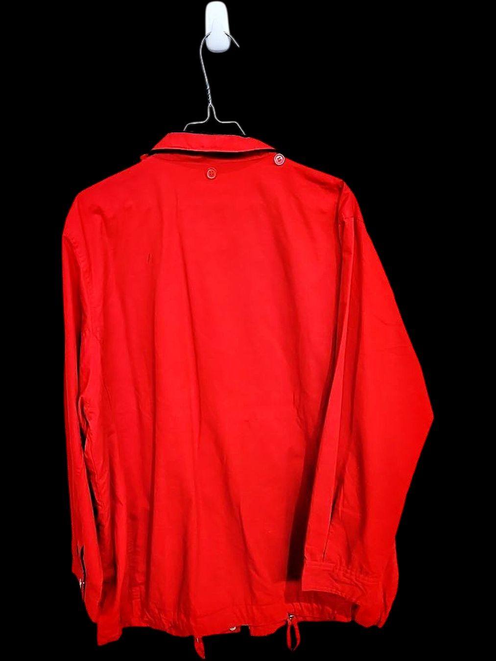Jacken: Rote Outdoor-Windbreaker-Jacke mit Karofutter - Größe L – Gebraucht aus Zug von vinokilo 3