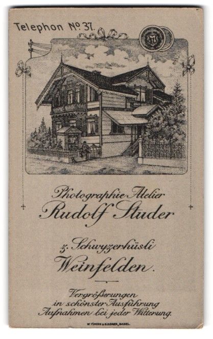 Fotografie &  Plakate: Fotografie Weinfelden, Ateliergebäude v – Gebraucht aus Berlin von bartko-reher