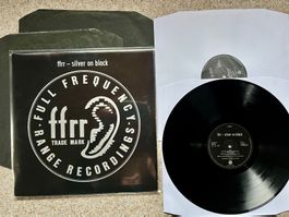 DLP FFRR UK HOUSE - Silver On Black GEWASCHEN TOP 1989