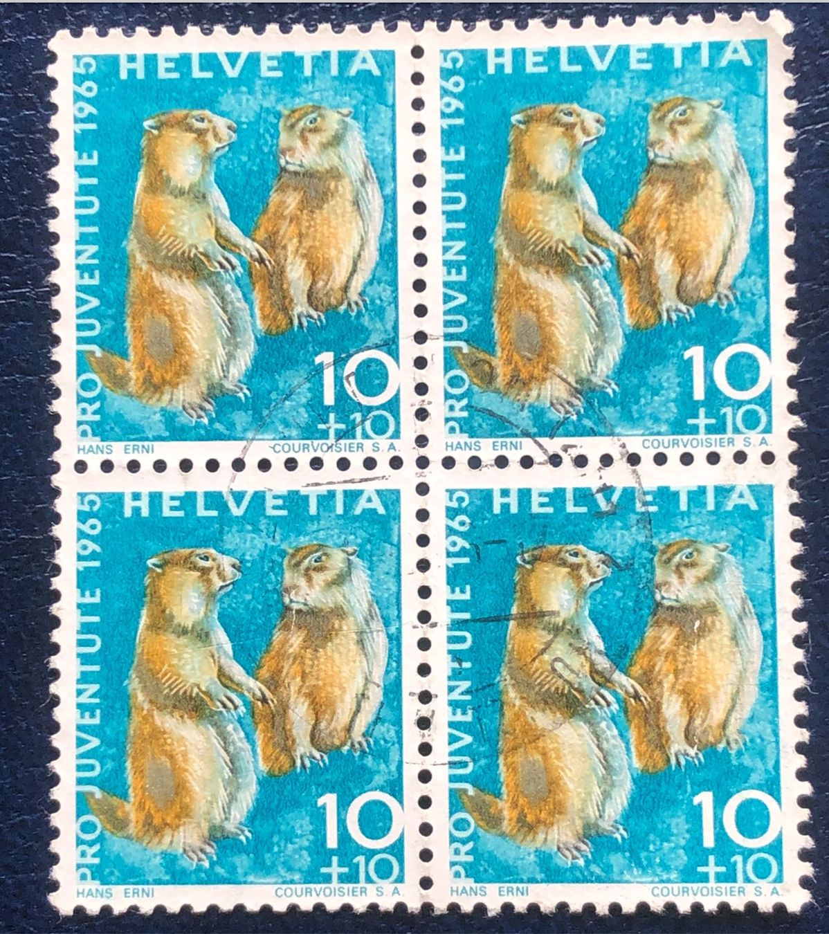 Tutti i francobolli: 4 er Block Nr.J 211 mit Stempel     – Usato da Aarau venduto da Billa007