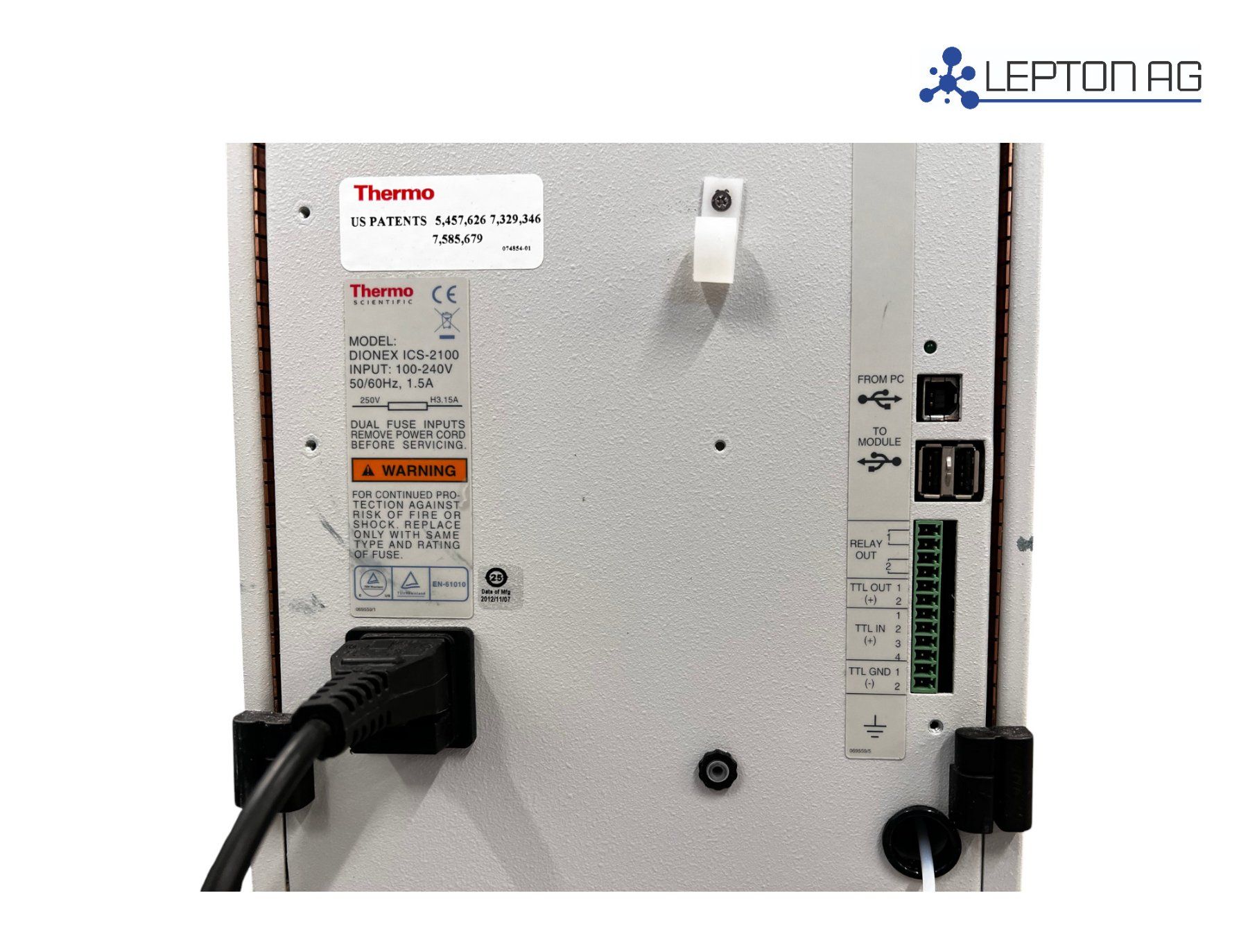 Accessori da laboratorio: Thermo Scientific Dionex ICS-2100 Ion Chromatography System – Usato da Niederdorf venduto da LeptonAG_Labor 3