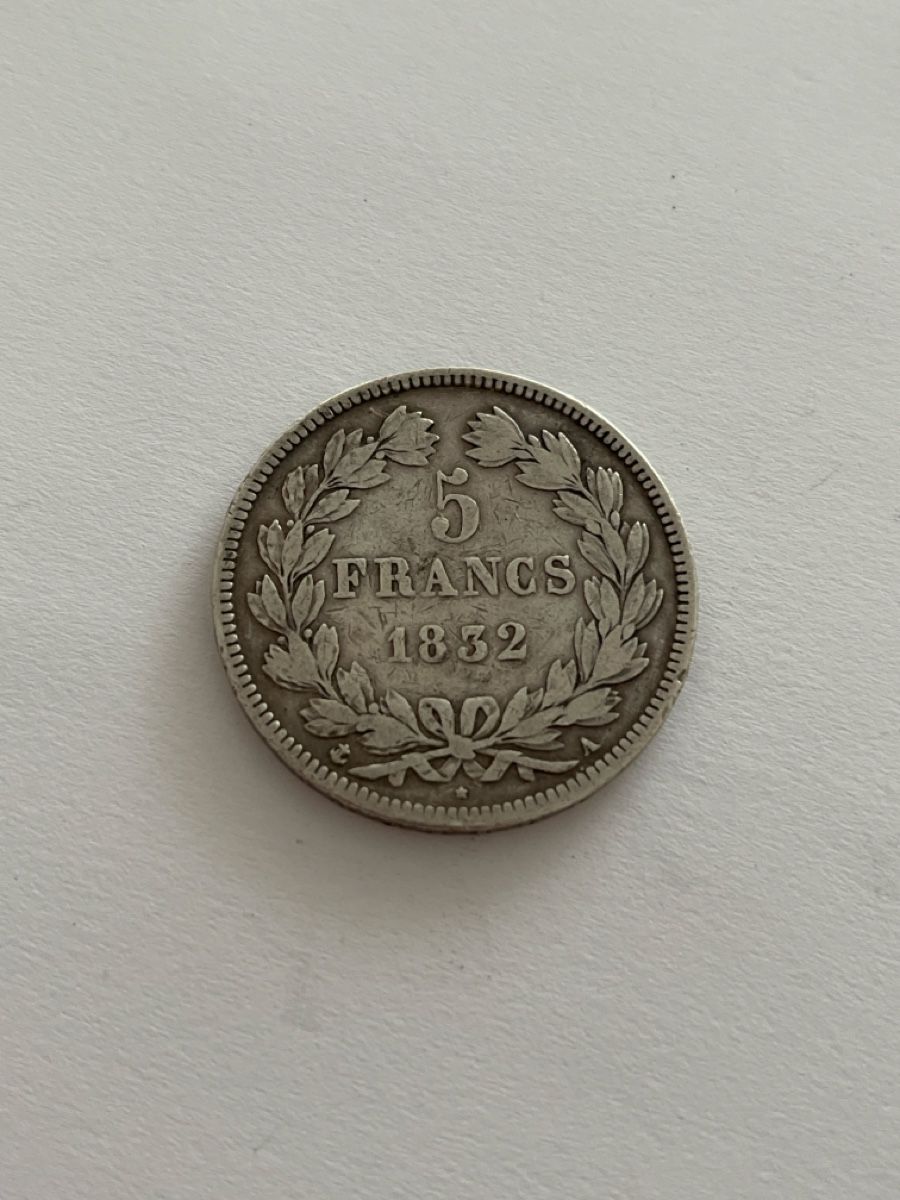 Tutti le monete: 5 Francs 1832 0,900 Silber  – Usato da Rheineck venduto da UhrenReinhardt 1