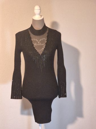 Guess Damen Pullover schwarz mit Glitzer Grösse M neu