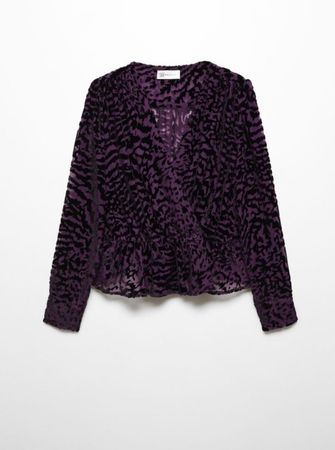 NEW - Semi-transparent Velvet Blouse NP: 79.-