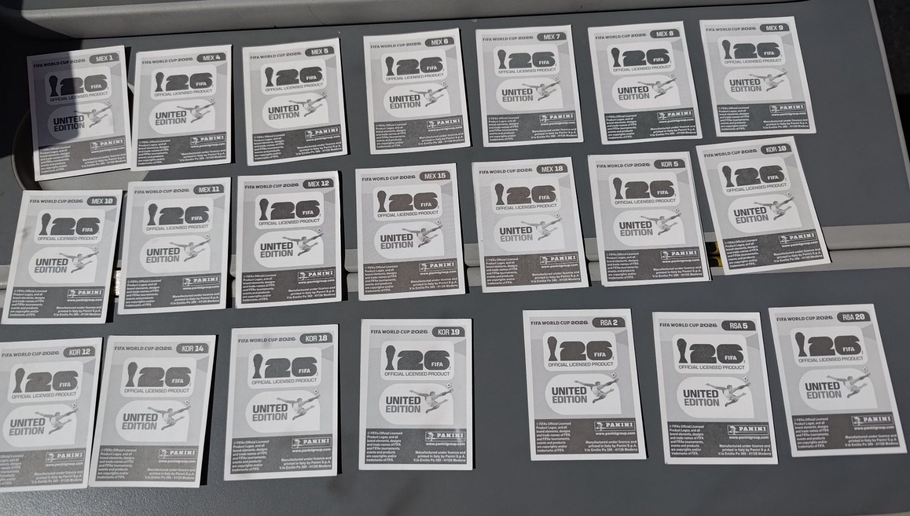 Panini Carte collezionabili: Panini 2026 - SET MEX, KOR – Nuovo (secondo la descrizione) da Bern venduto da Nicolaro