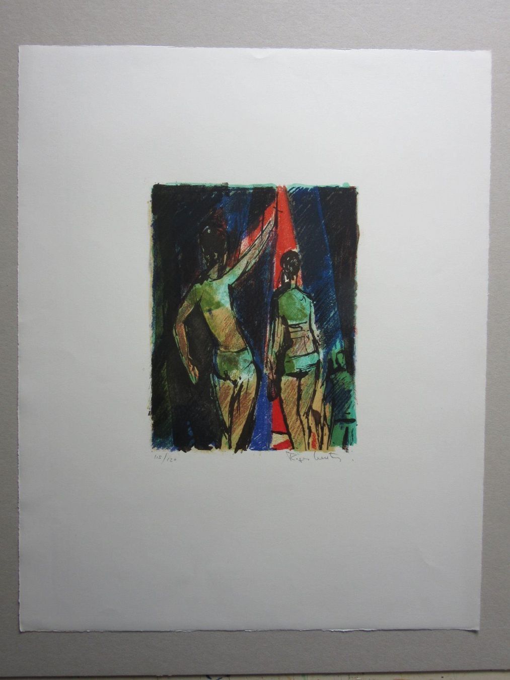 Grafica & Litografie: ROGER GERSTER LITHOGRAPHIE SIGNIERT NUMMERIERT – Usato da Gersau venduto da grafik-kunst