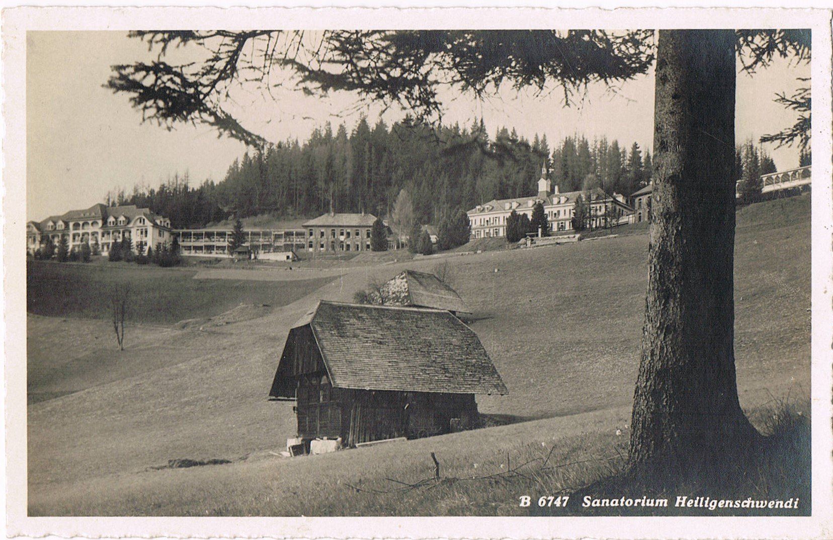 Cartoline postali: Heiligenschwendi Sanatorium – Usato da Buchs AG venduto da Baerfisch