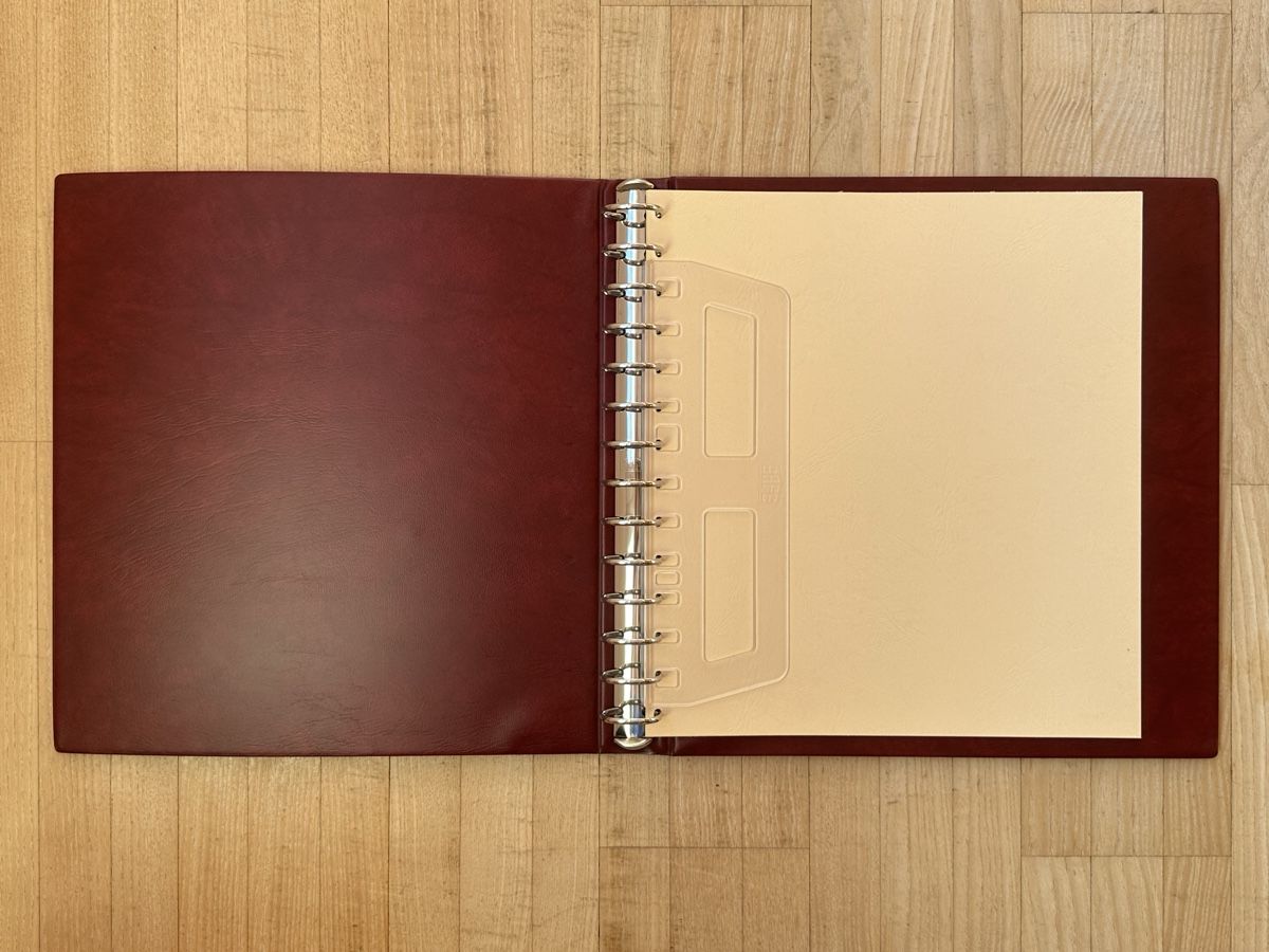 Safe Album: SAFE Ringbinder Morocco, weinrot,  Gebrauchsspuren, 14 Ring- – Usato da Schmitten / FR venduto da Samsara169 3