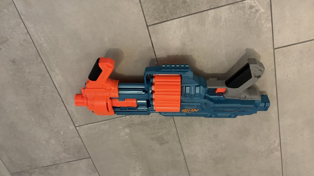 Nerf Spielzeuge: Nerf Elite Shockwave RD-15 Blaster gebrauchter Zustand – Gebraucht aus Bichwil von Silverspoon11
